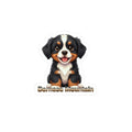 Bernese Mountain Dog puppy vinyl decal sticker with text